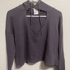 Exist grey cut out hoodie